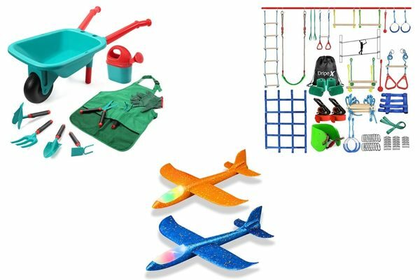 garden set, planes, Ninja course: best outdoor gifts for kids