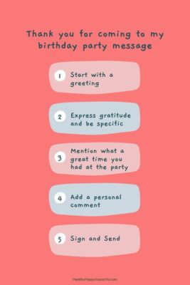 Free Super Cute Thank You For Coming To My Birthday Printables