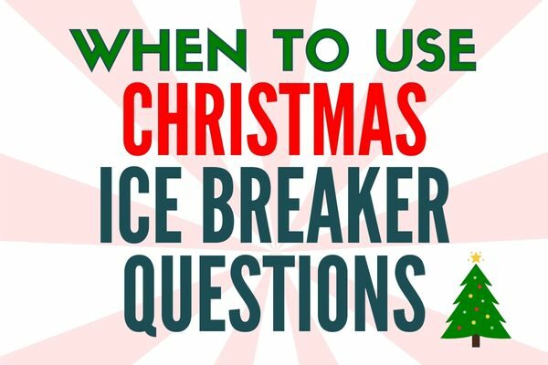 funny Christmas themed ice breaker questions for adults and kids; discussion; holiday conversation starters
