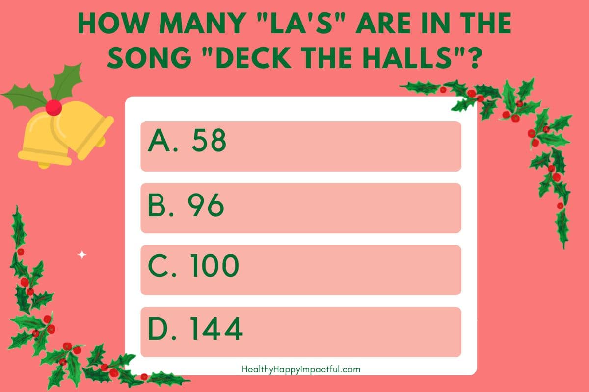 multiple choice: classic and modern Christmas song trivia