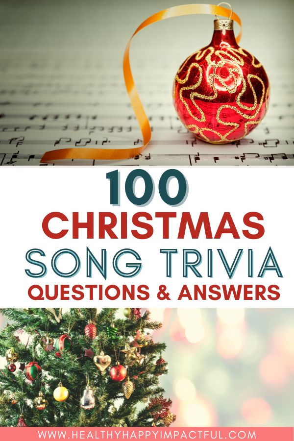 Christmas song trivia quiz title pin