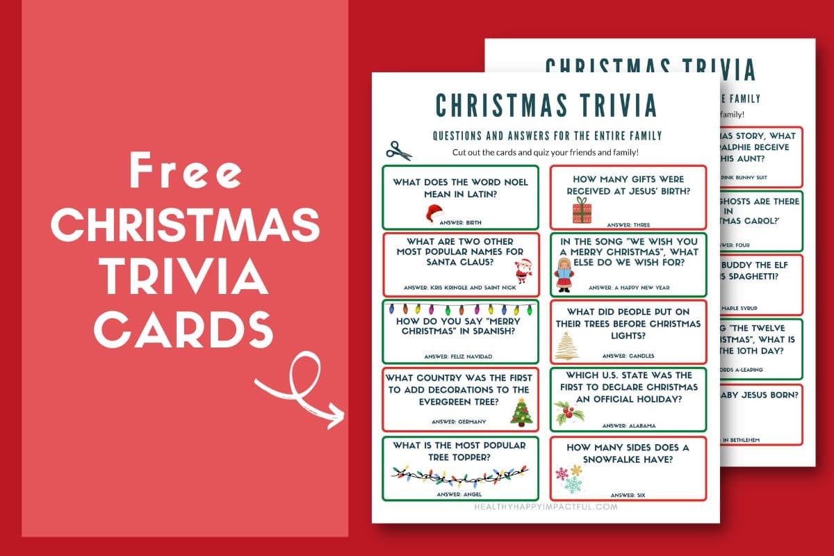 Free Christmas Trivia  Christmas trivia, Christmas trivia games, Fun  christmas party games