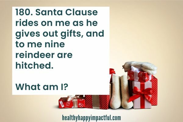 Christmas what am I riddles for kids