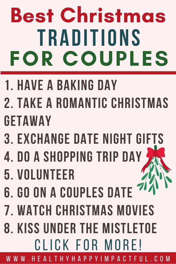 best date ideas and Christmas traditions for couples