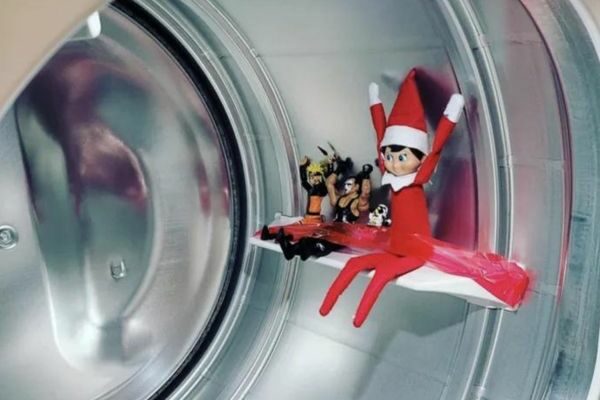 Christmas riding in the washing machine: creative ideas