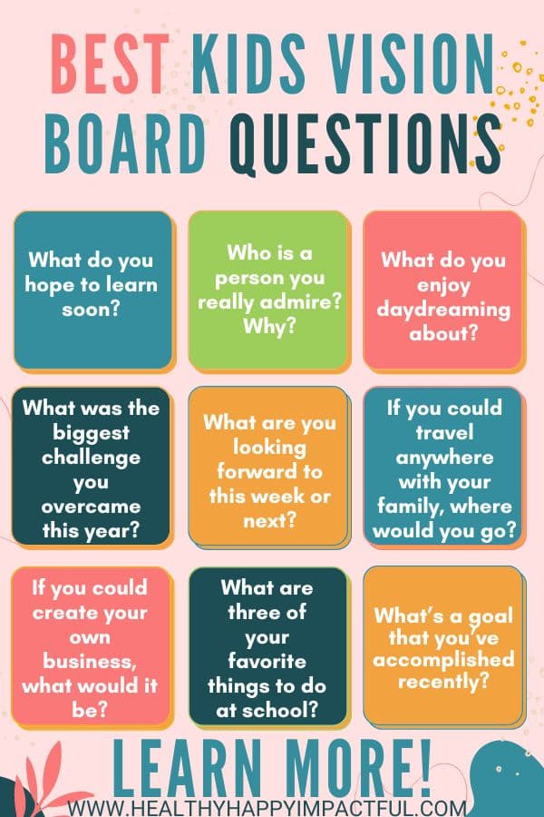 vision board questions for kids