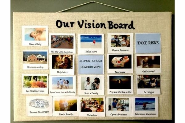 Our Vision Board: Couple's Vision Board Clip Art Book & Bucket
