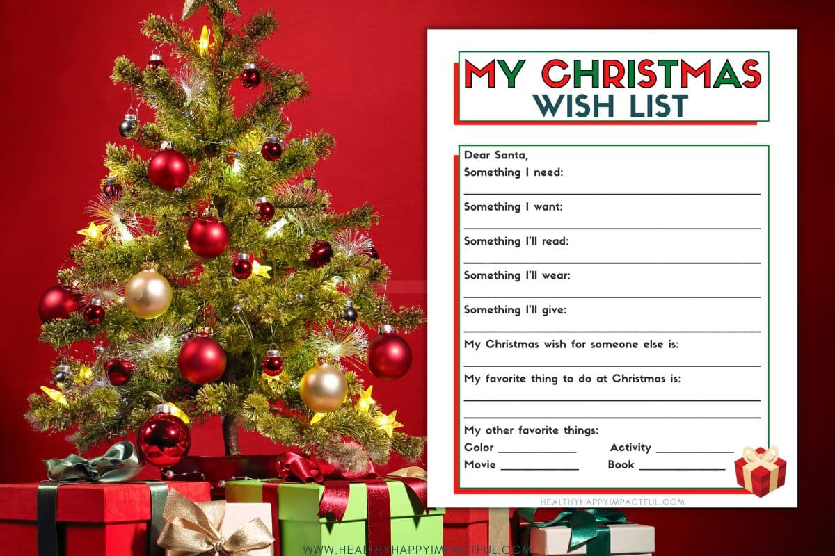Free Kids Christmas Wish List Printable (Make Gift Giving Easier!)