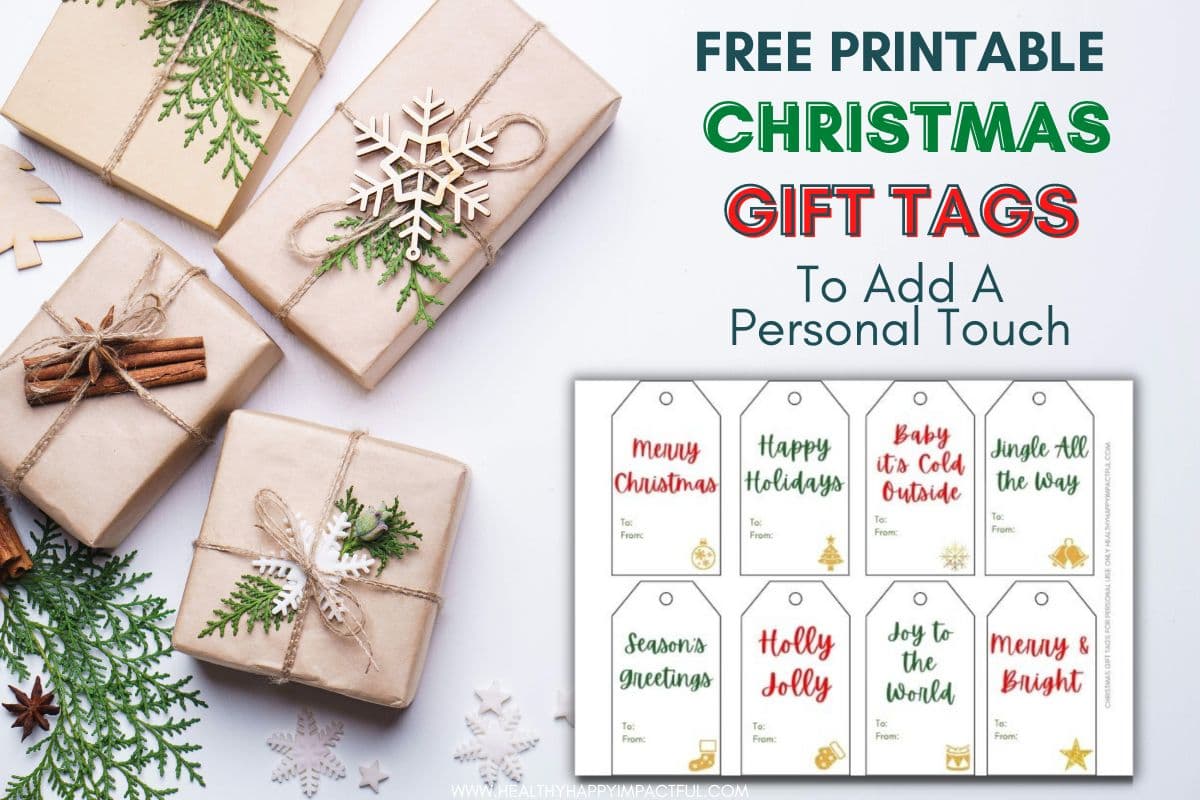 Free Printable Christmas Gift Tags That Save Time and Money