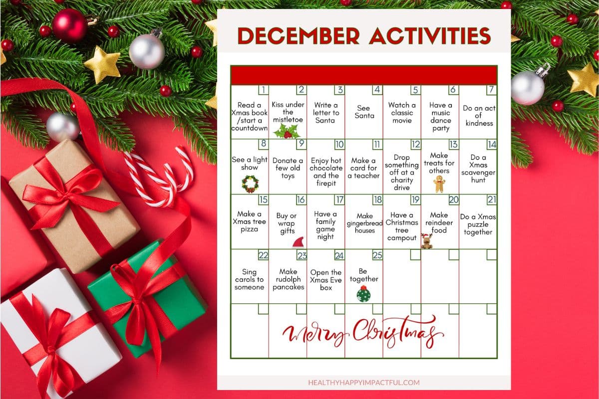 Family advent calendar: great ideas and activities to celebrate Christmas
