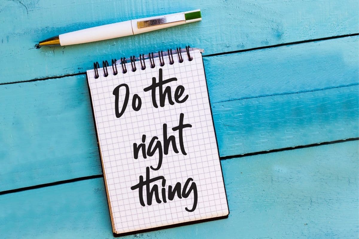 Do the right thing: Christian family purpose mission statement examples