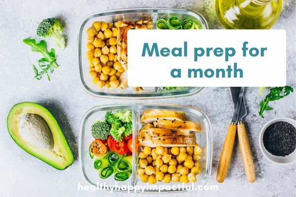 meal prep for a month: 30 day health challenge ideas