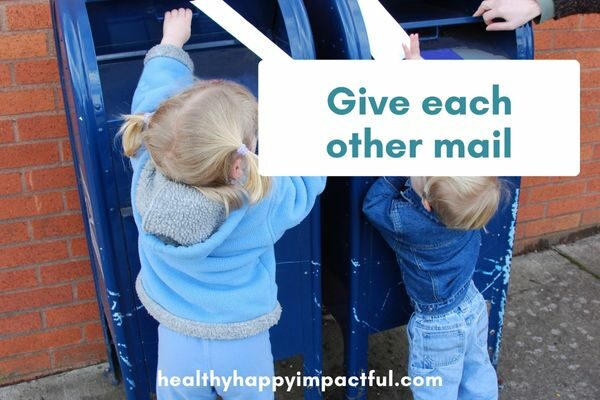 blended quotes and activities for family bonding: give each other mail