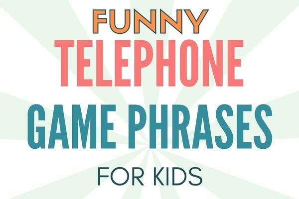 funny phrases and sentences for the telephone game for kids