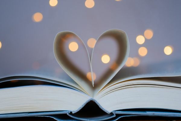 heart in the pages of a book