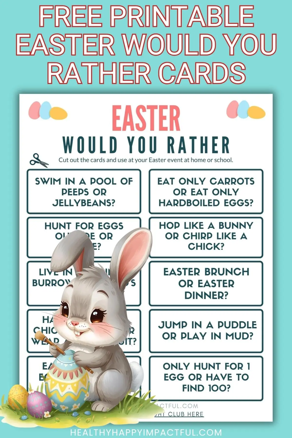 free printable easter would you rather cards