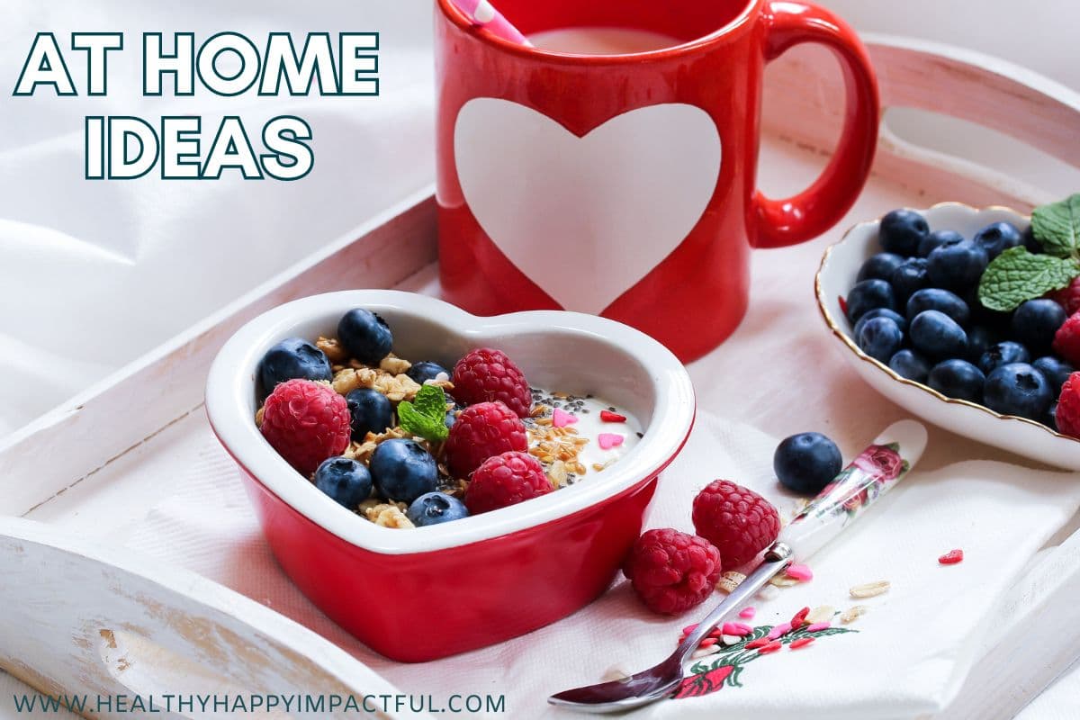 Cheap at home Valentine's Day ideas for couples: breakfast in bed