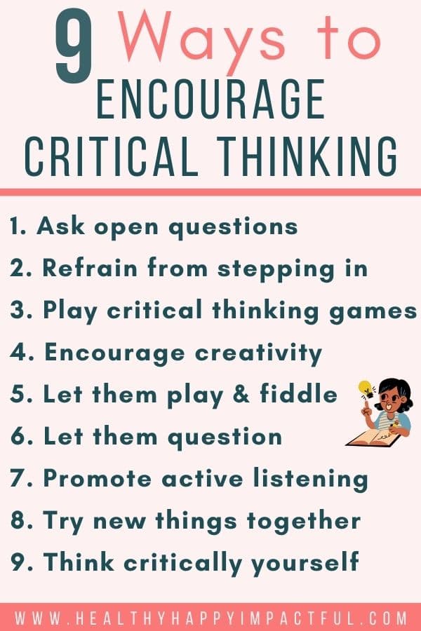 best ways to encourage critical thinking questions for kids
