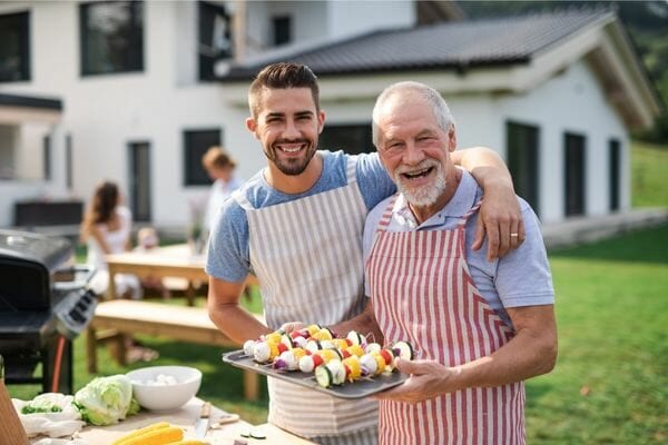 grandpa and dad