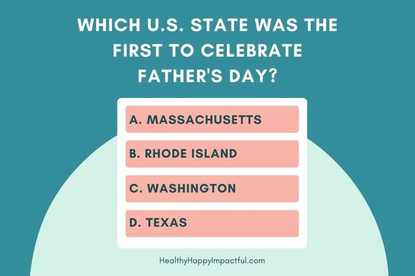 Father's Day trivia quiz with questions multiple choice