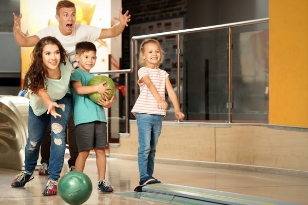 family bowling; indoor activities and hobbies for families