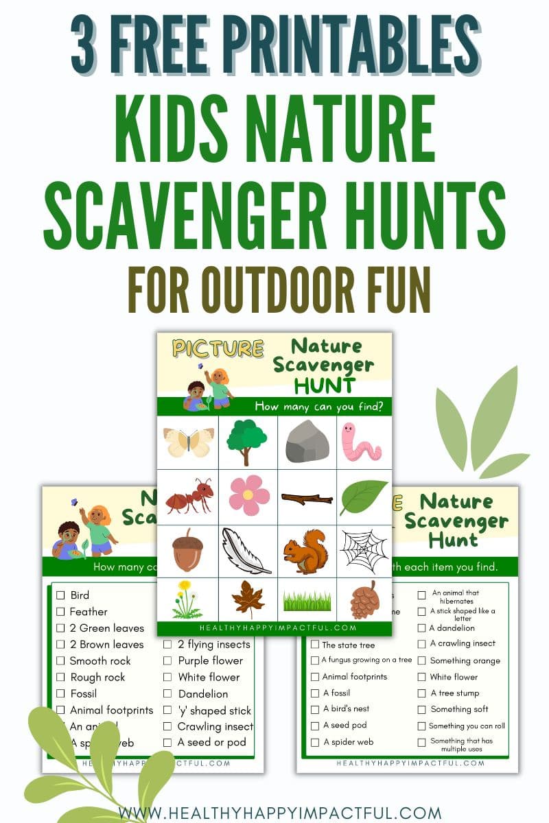 3 Free Nature Scavenger Hunt Printables for Kids (In 2024)