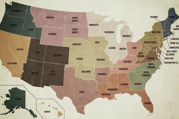 Map of US