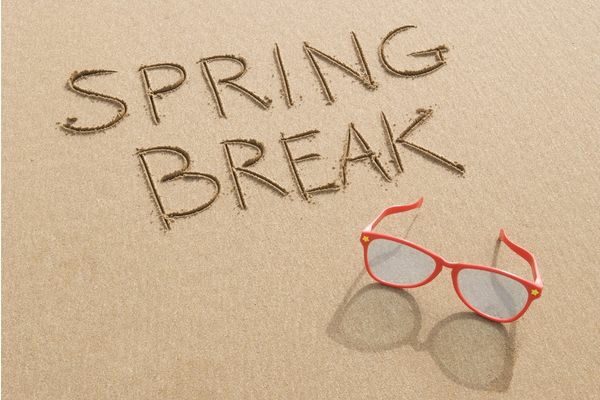 sand and sunglasses; spring break trivia for teens