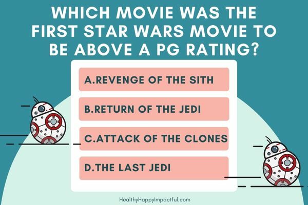 multiple choice trivia questions and answers for Star Wars