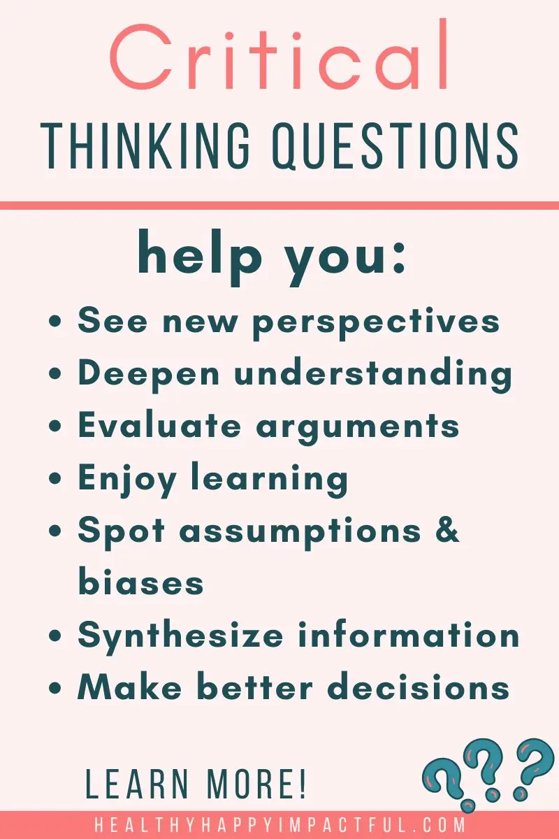 benefits of critical thinking questions for kids, teens, and adults