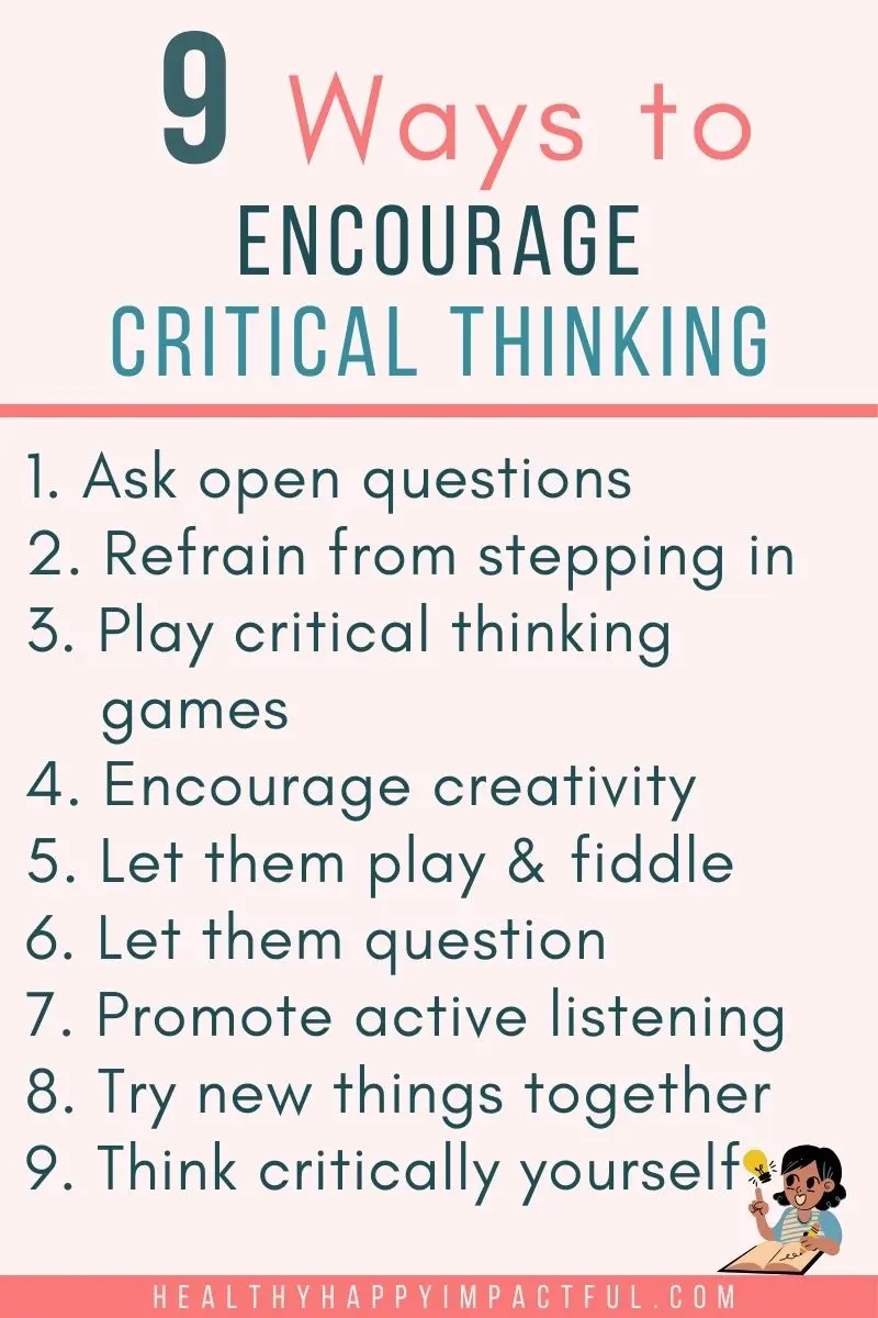 best ways to encourage critical thinking questions for kids