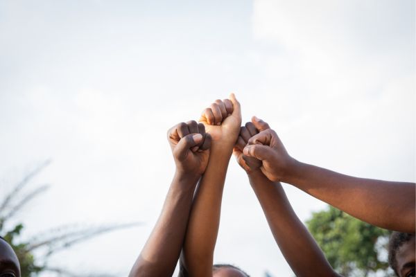 hands in the air
