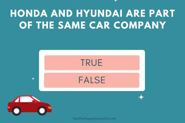 true or false and multiple choice car trivia