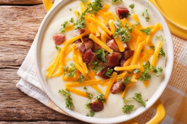 easy freezer meals; gluten free potato soup