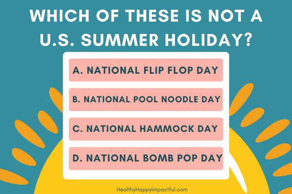 summer history trivia about holidays