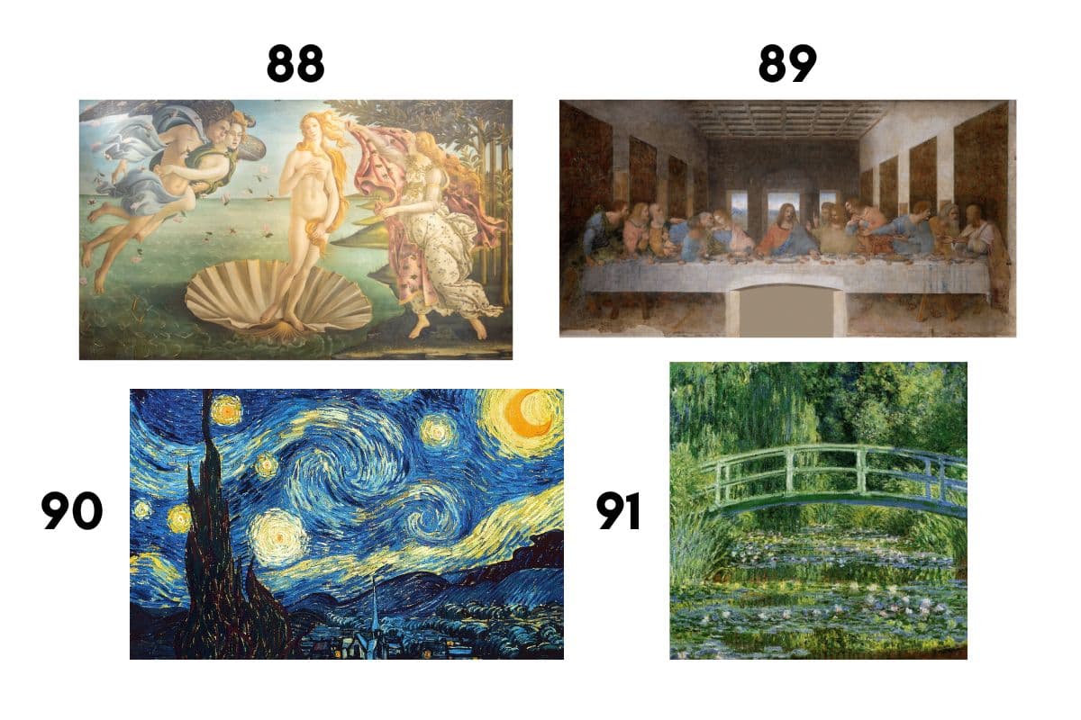 good art trivia with pictures