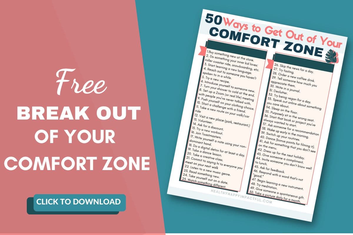 branching out free printable pdf, actionable ways to force yourself out of comfort zone, leave