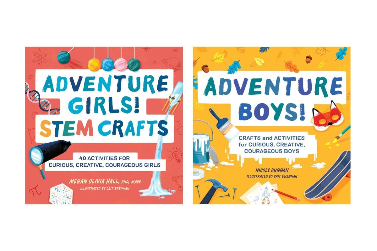 Adventures Girls STEM Crafts; Adventure Boys Craft Books; for children, kids, students