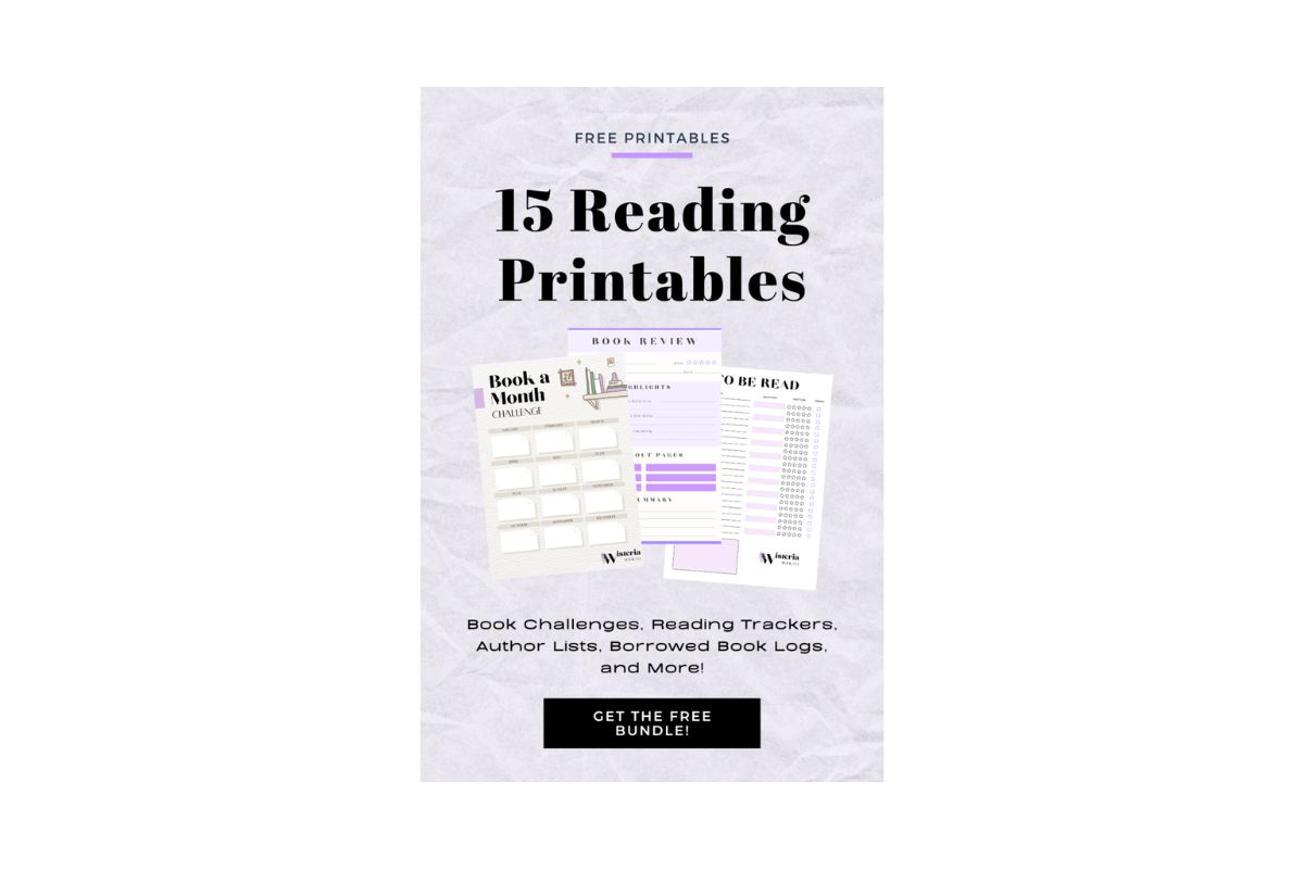 printable reading journal; pdf; template