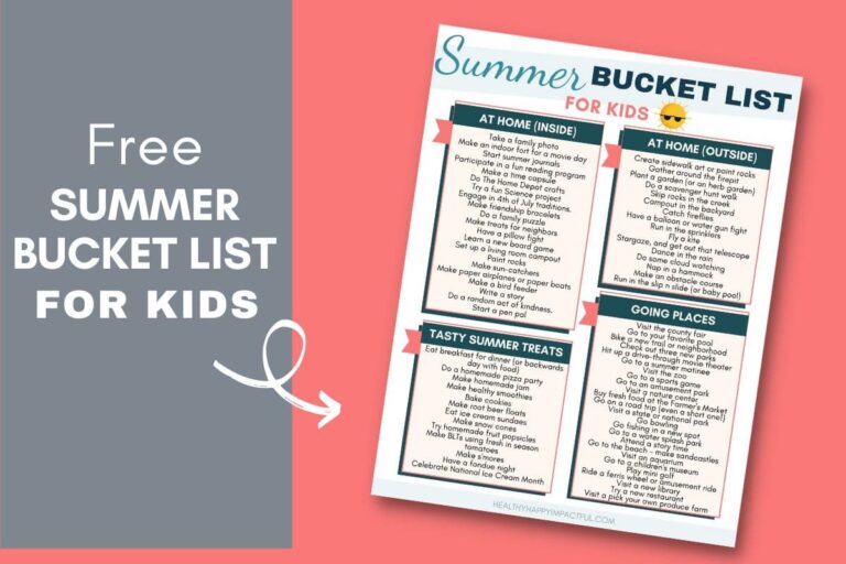 130 Epic Summer Bucket List Ideas for Kids, Families, & Adults in 2024