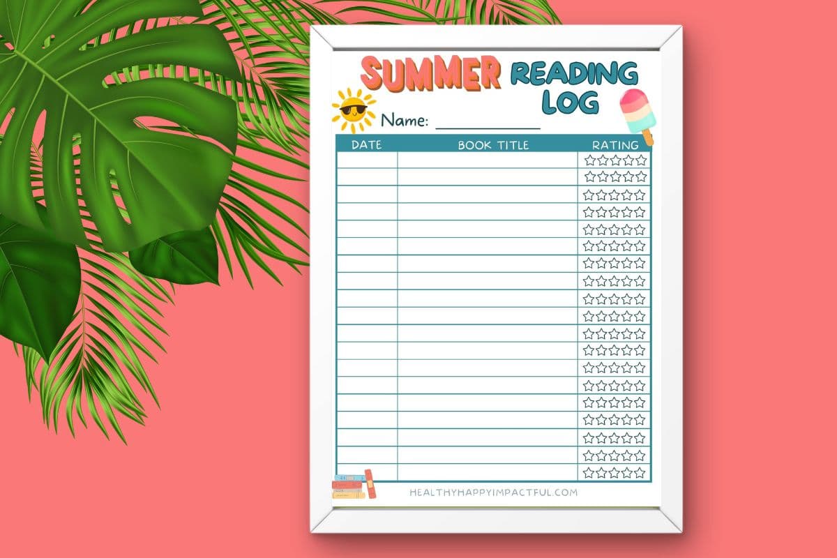 summer reading log; how to make reading fun