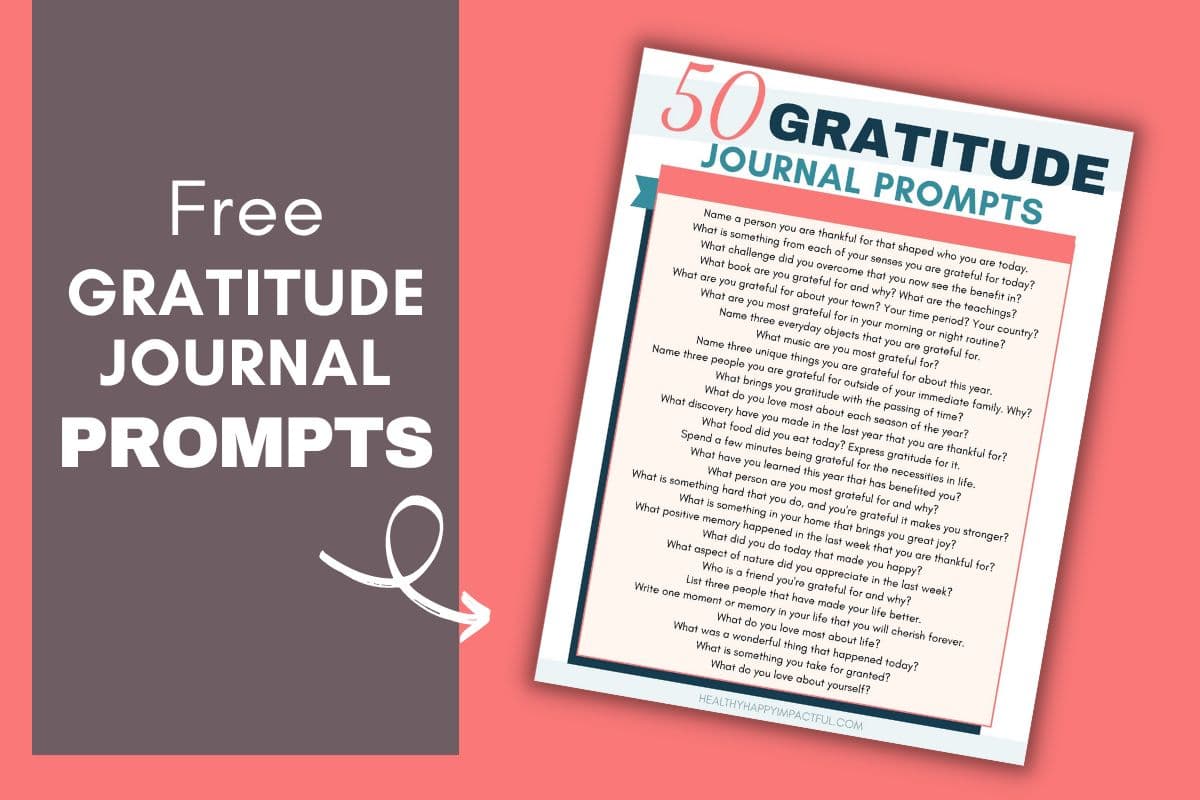 free gratitude journal prompts pdf printable for therapist aids or at home or school