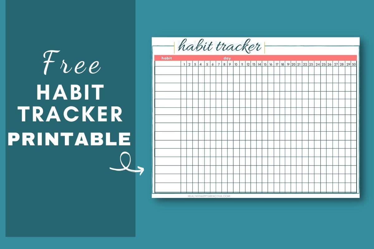 get the monthly habit tracker printable below!; habit tracker ideas