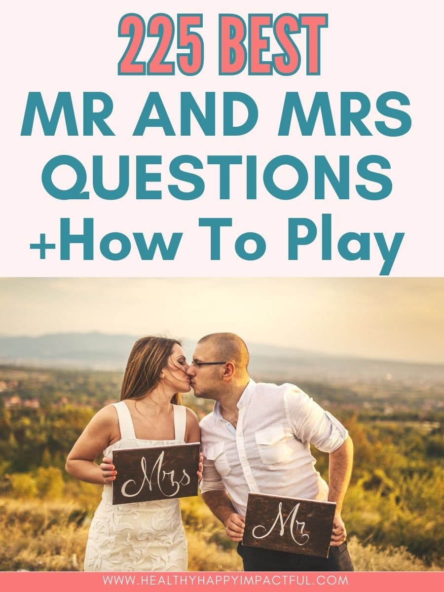 Mr and Mrs game questions to play: title pin