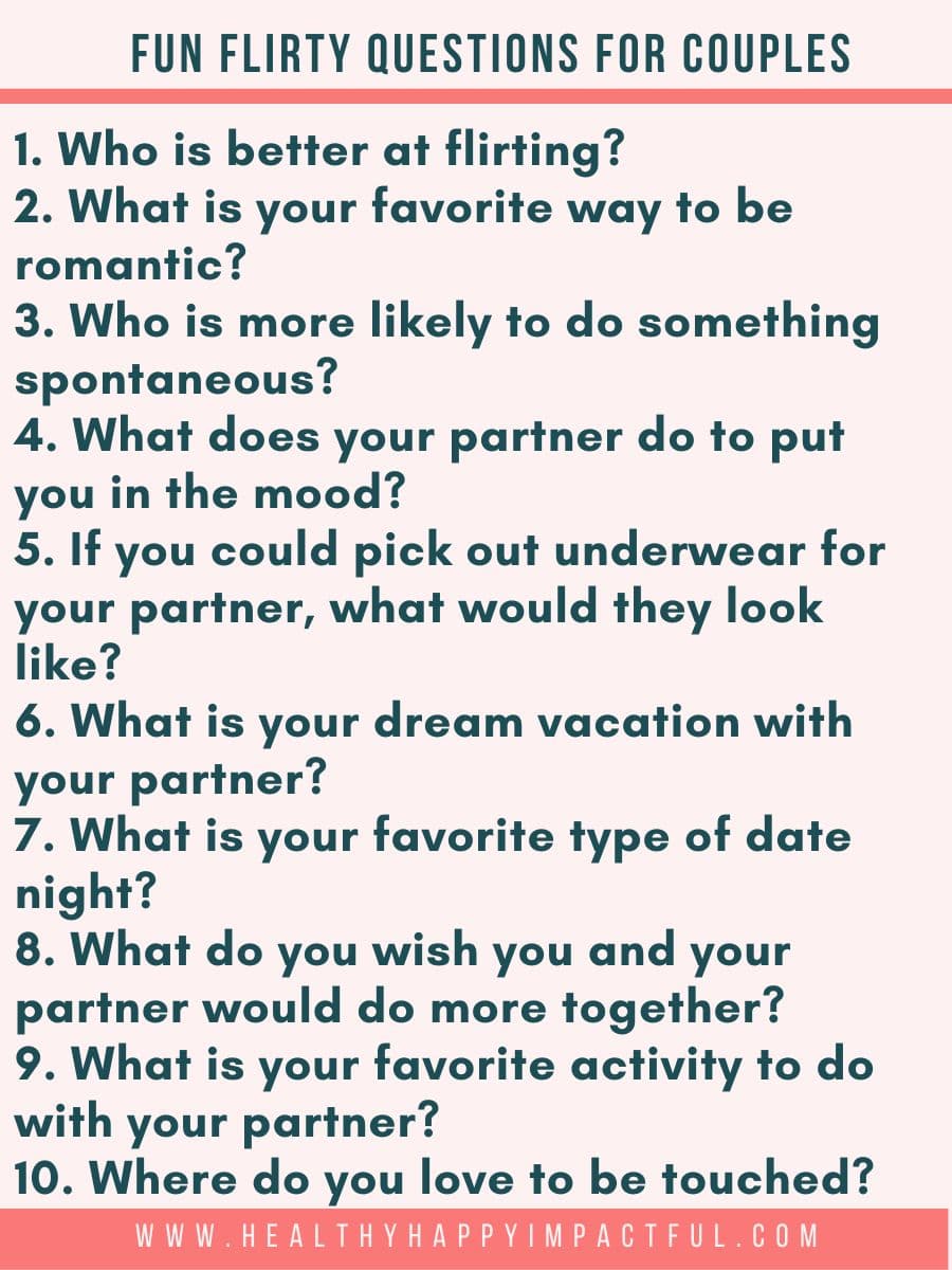 fun flirty number question game for couples; dirty; spicy