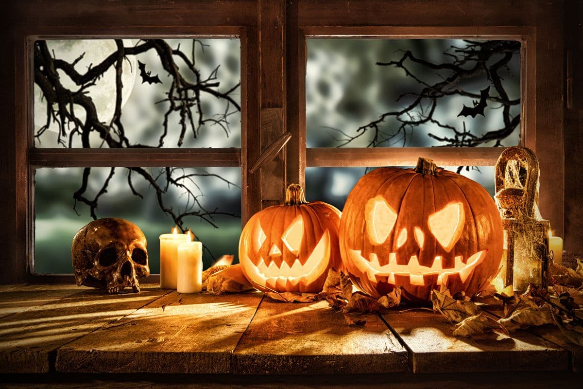 spooky and creepy pumpkins