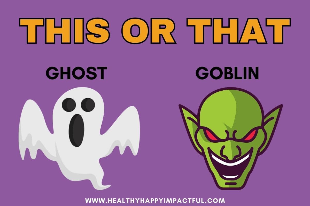 spooky questions for would you rather Halloween edition
