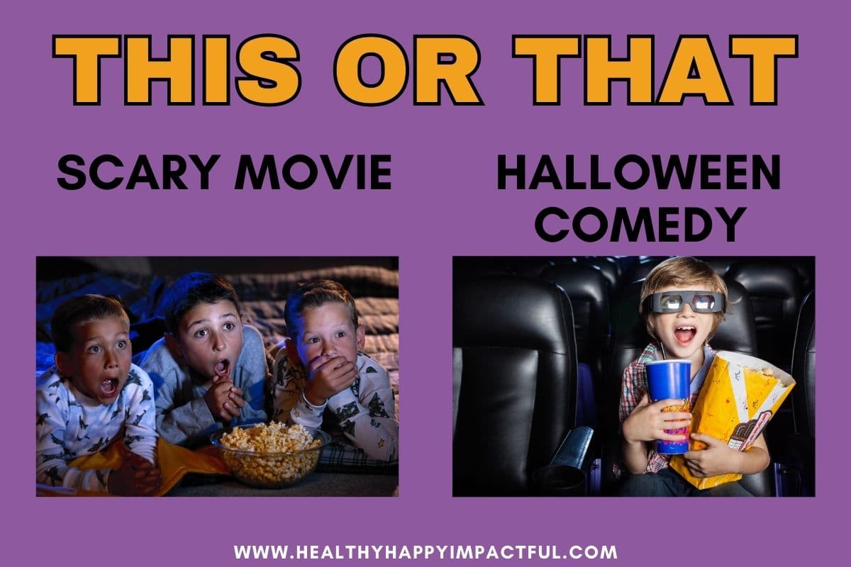 Halloween movies this or that questions for kids