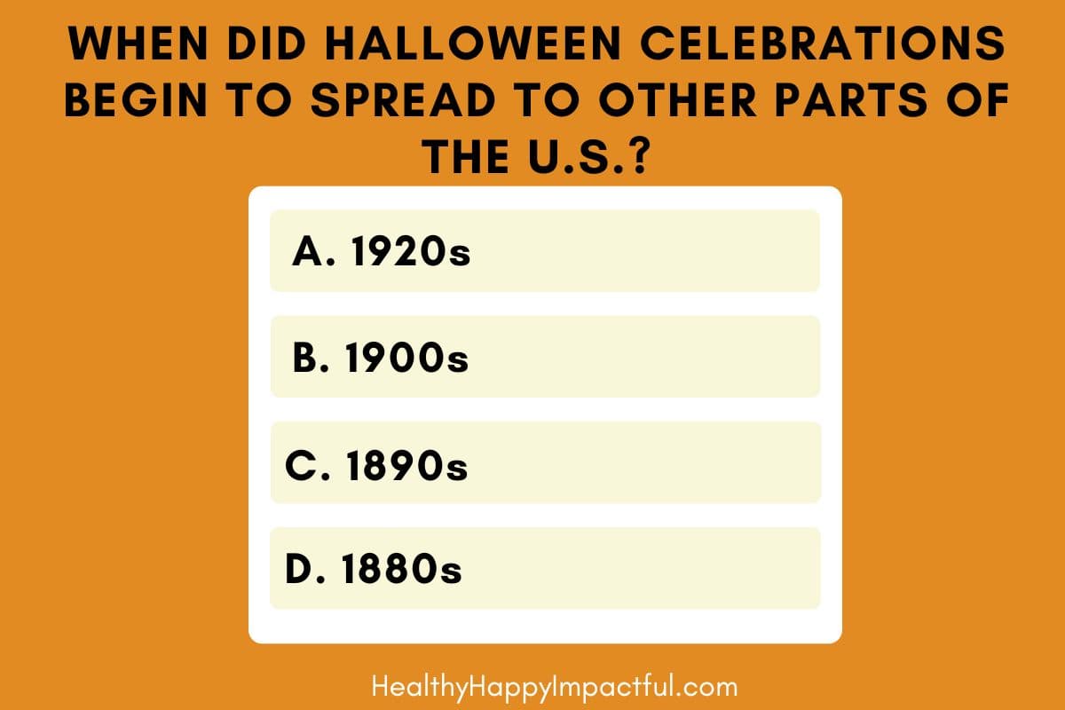 Halloween trivia multiple choice