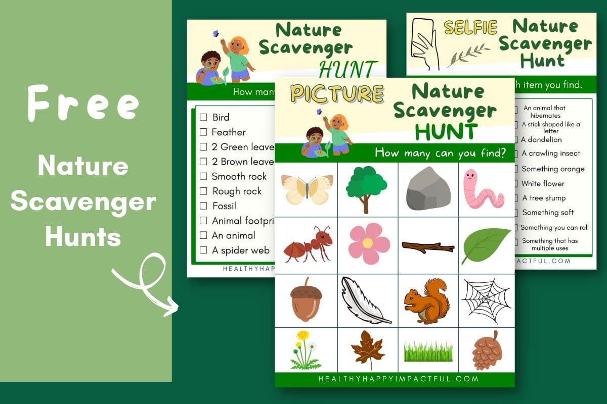 nature scavenger hunt; autumn bucket list